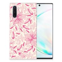 Samsung Galaxy Note 10 TPU Case Pink Flowers - thumbnail