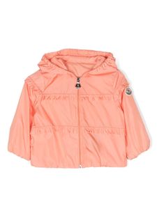 Moncler Enfant veste à patch logo - Orange