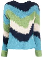 Marni pull en maille intarsia - Bleu