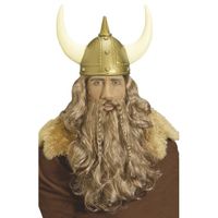 Viking pruik en baardset   -