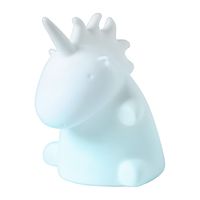 Unicorn lamp LED - wit - 9x10x11,5 cm