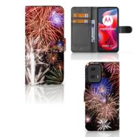 Motorola Moto G24 | G04 | G24 Power | Wallet Case | met Pasjes | Vuurwerk