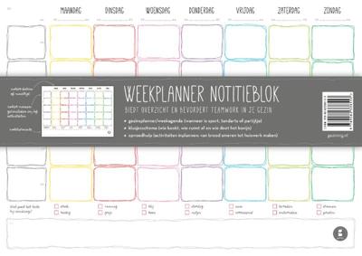 Weekplanner notitieblok (Paperback)