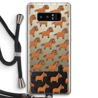 Pony: Samsung Galaxy Note 8 Transparant Hoesje met koord