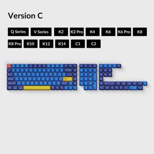 Keychron OEM Dye-Sub PBT Keycap-Set - Beach keycaps 137 Stuks, US-Layout (ANSI)