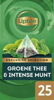 Thee lipton exclusive groene thee munt 25x2gr | 6 stuks