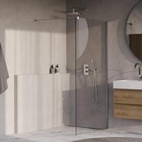 Brauer Oblivion - Inloopdouche - Helder Glas - 100 x 200 cm - incl. Glascoating - Chroom