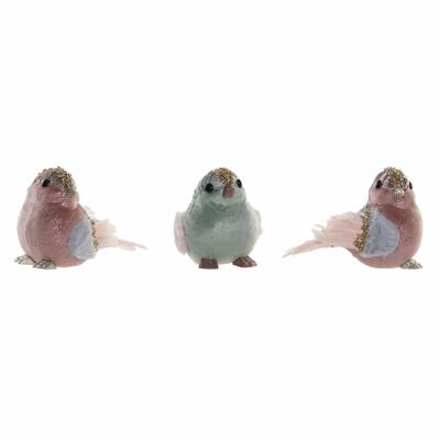 Kerstversiering DKD Home Decor Polyester Foam (3 pcs) (15 x 10 x 11 cm)