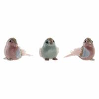 Kerstversiering DKD Home Decor Polyester Foam (3 pcs) (15 x 10 x 11 cm)