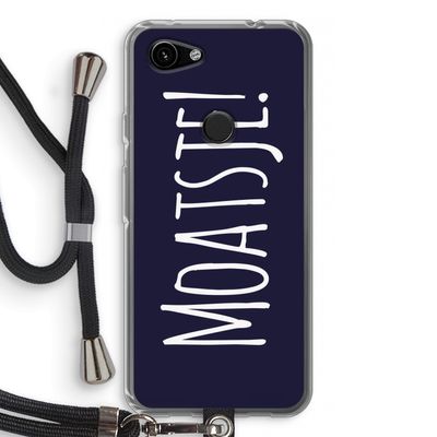 Moatsje!: Pixel 3a Transparant Hoesje met koord