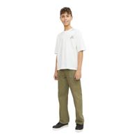 T-Shirt met Korte Mouwen voor kinderen Jack & Jones Jorcole Back Print Wit Groen - Maat: 116-122 cm