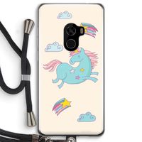 Vliegende eenhoorn: Xiaomi Mi Mix 2 Transparant Hoesje met koord