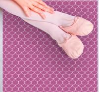 Vinyl tapijt dierenprint roze zeemeermin schubben