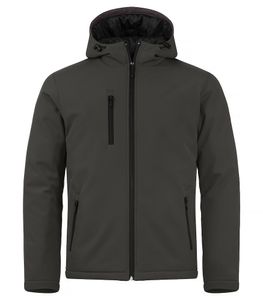 Clique 020952 Padded Hoody Softshell - Donkergrijs - XS