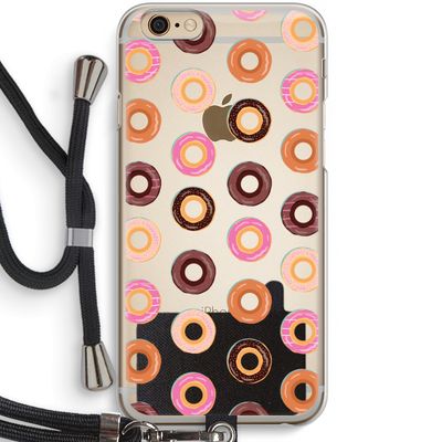 Donuts: iPhone 6 / 6S Transparant Hoesje met koord