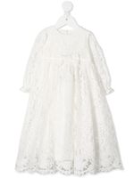 Dolce & Gabbana Kids robe évasée à design brodé - Blanc