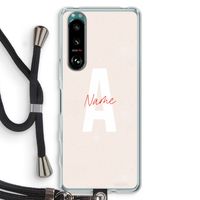 Strawberry Milkshake: Sony Xperia 5 III Transparant Hoesje met koord