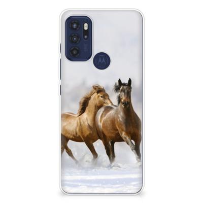 Motorola Moto G60s | TPU Hoesje | Paarden