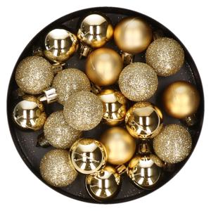 Cosy & Trendy Kerstballen - 20 stuks - goud - 3 cm - kunststof