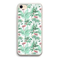 Flamingo bladeren: iPhone 7 Transparant Hoesje