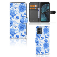 Hoesje voor Motorola Moto G14 Flowers Blue