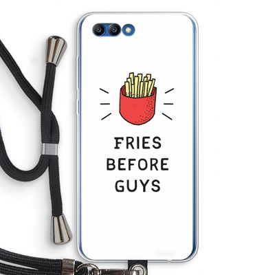 Fries before guys: Honor 10 Transparant Hoesje met koord
