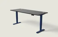 Desktronic HomePro bureau Diepblauw / Zwart / 200x80 cm