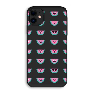 Smiley watermeloenprint: iPhone 11 Biologisch afbreekbaar hoesje