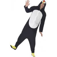 Jumpsuit pinguin all-in-one voor volwassenen - thumbnail