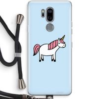 Eenhoorn: LG G7 Thinq Transparant Hoesje met koord