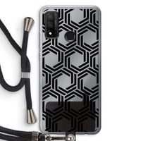 Geometrisch patroon: Huawei P Smart (2020) Transparant Hoesje met koord