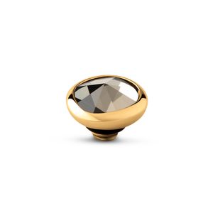 Melano Twisted Cloud Steentje Champagne Goud