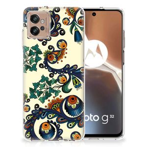 Siliconen Hoesje Motorola Moto G32 Barok Flower