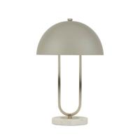 Searchlight TafellampTablu marmer met witte kap - EU60949GY Searchlight TafellampTablu marmer met witte kap - EU60949GY
