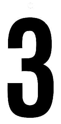 Metafranc Plakcijfer 100Mm Zwart 3 - WU0510740
