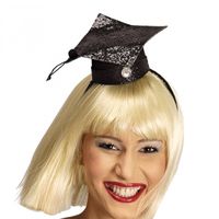 Geslaagd/diploma gehaald verkleed diadeem/haarband - afstudeer thema feest accessoires Geslaagd/diploma gehaald verkleed diadeem/haarband - afstudeer thema feest accessoires