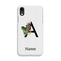 Charcoal Flora: iPhone XR Volledig Geprint Hoesje