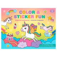 Deltas Color & sticker fun magische eenhoorns