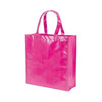 Voordelige fuchsia roze shoppers tas 38 cm - Shoppers