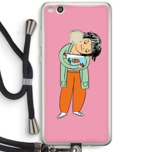 Visknuffel: Huawei Ascend P10 Lite Transparant Hoesje met koord