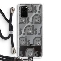 Cats: Samsung Galaxy S20 Plus Transparant Hoesje met koord