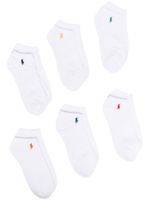 Polo Ralph Lauren lot de 6 paires de chaussettes à logo imprimé - Blanc