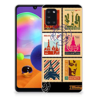 Samsung Galaxy A31 | Silliconen Back Cover | Postzegels