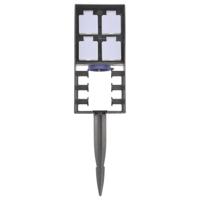 Oase 55433 Buitenstopcontact 4-voudig Zwart Met grondspies