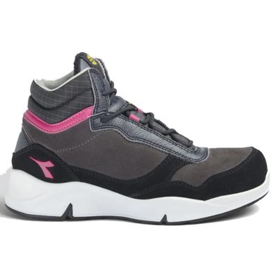 Diadora Werkschoen Athena Mid 179901 S3L | Nine Iron/Raspberry (D0458) | Maat 35 - 8053607443598