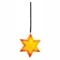 Colorations - vulbaar ornament transparante ster, set van 12