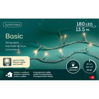 Kerstverlichting - 180 led lampjes -warm wit -1350 cm - transparant snoer -timer en dimmer - thumbnail