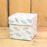 Bonbon doosjes - Chocolade doosje - Veertjes metallic - 24 stuks