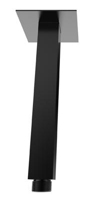 Wiesbaden Rombo douchearm met plafondbevestiging 15 cm mat zwart