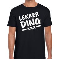 Lekkerding tekst t-shirt zwart heren